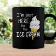 Im Just Here For The Ice Cream Summer Funny Cute Vanilla Coffee Mug Gifts ideas