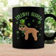 Irish Girl Leprechaun Poodle Dog St Patricks Day Kids Coffee Mug Gifts ideas