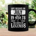 July 1978 Birthday Life Begins In July 1978 Coffee Mug Gifts ideas