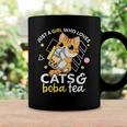 Just A Girl Who Loves Cats And Boba Tea Neko Bubble Milk Tea Coffee Mug Gifts ideas