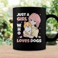 Just A Girl Who Loves Dogs Cute Corgi Lover Outfit & Apparel Coffee Mug Gifts ideas