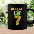 Kids Kids Aloha I Am 7 Luau Pineapple Birthday Party Coffee Mug Gifts ideas