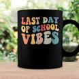 Last Day Of School Vibes Retro Vintage Teacher Graduation Coffee Mug Gifts ideas