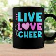 Live Love Cheer Funny Cheerleading Lover Quote Cheerleader V2 Coffee Mug Gifts ideas