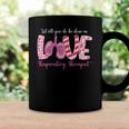 Love Respiratory Therapist Leopard Funny Valentines Day Coffee Mug Gifts ideas
