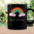 Math Teacher With Rainbow Design Coffee Mug Gifts ideas