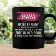 Maya Name Gift Maya Hated By Many Loved By Plenty Heart On Her Sleeve Coffee Mug Gifts ideas