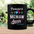 Memaw Gift Promoted To Memaw Again Est 2022 Grandma Coffee Mug Gifts ideas