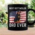 Mens Best Rottweiler Dad Ever American Flag 4Th Of July Rottie Coffee Mug Gifts ideas