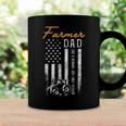 Mens Farmer Dad Like A Normal Dad Only Cooler Usa Flag Farming Coffee Mug Gifts ideas