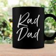 Mens Fun Fathers Day Gift From Son Cool Quote Saying Rad Dad Coffee Mug Gifts ideas