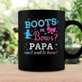 Mens Gender Reveal Boots Or Bows Papa Matching Baby Party Coffee Mug Gifts ideas
