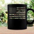 Mens Husband Daddy Protector Hero Fathers Day Flag Gift Coffee Mug Gifts ideas