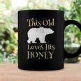 Mens Papa Bear Fathers Day Gift This Old Bear Loves His Honey Coffee Mug Gifts ideas