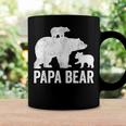 Mens Papa Bear Fathers Day Grandad Fun 2 Cub Kid Grandpa Coffee Mug Gifts ideas