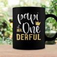 Mens Papi Of Mr Onederful 1St Birthday First One-Derful Matching Coffee Mug Gifts ideas