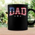 Mens Vintage Dad Fathers Day American Flag Usa Dad 4Th Of July Coffee Mug Gifts ideas