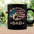 Mens Worlds Best Fishing Dad4Th Of July American Flag Coffee Mug Gifts ideas
