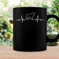 Minimalist Heartbeat Great Pyrenees Coffee Mug Gifts ideas