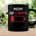 Mom Of 2 Boys Mothers Day Low Battery Coffee Mug Gifts ideas