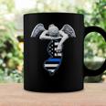 New Jersey Thin Blue Line Flag And Angel For Law Enforcement Coffee Mug Gifts ideas