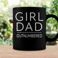 Outnumbered Dad Of Girls Men Fathers Day For Girl Dad Coffee Mug Gifts ideas