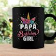 Papa Of The Birthday Girl Unicorn Girls Family Matching Coffee Mug Gifts ideas