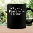 Peace Love Dogs Animal Lover Pets Lover Coffee Mug Gifts ideas