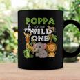 Poppa Of The Wild One Zoo Birthday Safari Jungle Animal Coffee Mug Gifts ideas