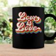Rainbow Vintage Love Is Love Lgbt Gay Lesbian Pride Coffee Mug Gifts ideas