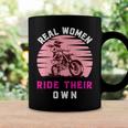 Real Women Ride Their Own Funny Girl Motocross Gift Girl Motorcycle Lover Vintage Coffee Mug Gifts ideas