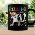 Rolling Into 12 Years Old 12Th Birthday Skating Unicorn Girl Coffee Mug Gifts ideas