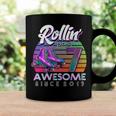 Rolling Into 7 Since 2015 Roller Skate 7Th Birthday Girl Coffee Mug Gifts ideas
