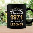 September 1971 Birthday Life Begins In September 1971 V2 Coffee Mug Gifts ideas