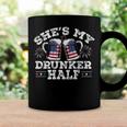 Shes My Drunker Half Funny Beer Couple Matching 4Th Of July Coffee Mug Gifts ideas