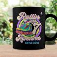 Skate Birthday Rollin Into 7 Awesome Since 2015 7Th Birthday Coffee Mug Gifts ideas