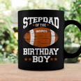 Stepdad Of The Birthday Boy Football Lover Vintage Retro Coffee Mug Gifts ideas