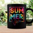 Summer Vibes Tie Dye Hello Summer Vacation Coffee Mug Gifts ideas