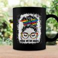 Womens Free Mom Hugs Messy Bun Lgbt Pride Rainbow V2 Coffee Mug Gifts ideas