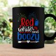 Womens Red White And Boozy Alcohol Booze 4Th Of July Beer Party Coffee Mug Gifts ideas