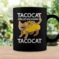 Womens Tacocat Spelled Backward Is Tacocat Love Cat And Taco Coffee Mug Gifts ideas