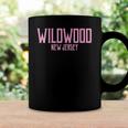 Womens Wildwood New Jersey Nj Vintage Text Pink Print Coffee Mug Gifts ideas