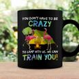 You Dont Have To Be Crazy To Camp With Us Flamingo Tshirt Coffee Mug Gifts ideas