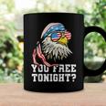 You Free Tonight Funny Bald Eagle American Flag 4Th Of July Coffee Mug Gifts ideas