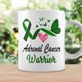 Adrenal Cancer Warrior Butterfly Green Ribbon Adrenal Cancer Adrenal Cancer Awareness Coffee Mug Gifts ideas