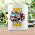 Aunt Of The Birthday Boy Matching Family Fireman Firetruck Coffee Mug Gifts ideas