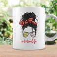 Baseball Softball Momlife Mom Messy Bun Afro Mom Mothers Day Coffee Mug Gifts ideas