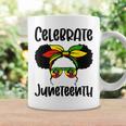 Black Kid African American Messy Bun Celebrate Juneteenth Coffee Mug Gifts ideas