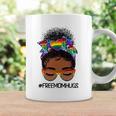 Black Women Free Mom Hugs Messy Bun Lgbtq Lgbt Pride Month Coffee Mug Gifts ideas