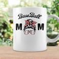 Bleached Baseball Mom Messy Bun Player Mom Mothers Day Coffee Mug Gifts ideas